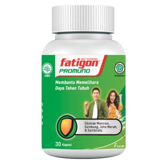 Fatigon Promuno kemasan botol isi 30 kapsul (multivitamin herbal untuk daya tahan tubuh)