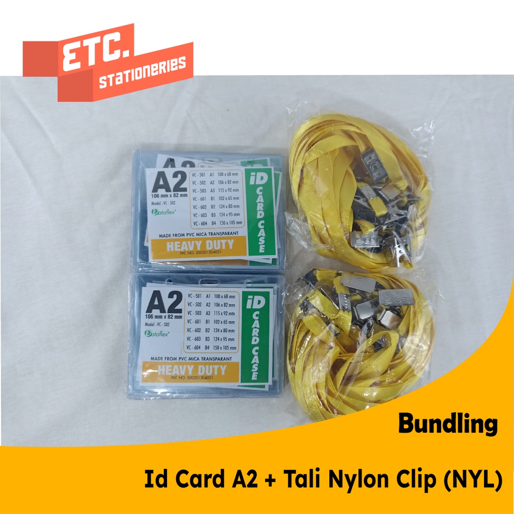 

Paket Bundling Id Card A2 + Tali Nylon Clip (NYL)