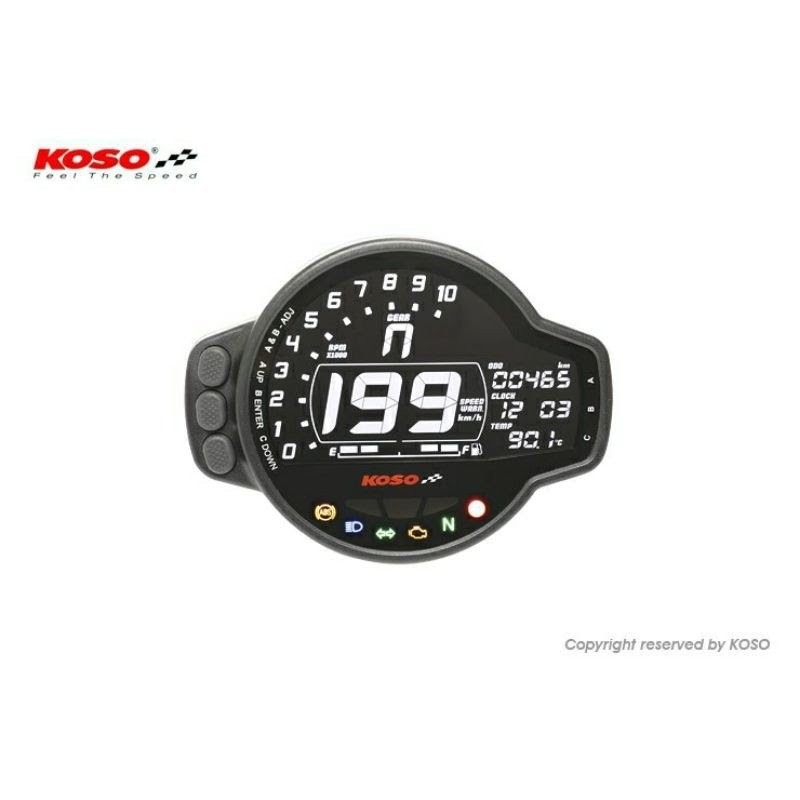 Spedometer Motor Lcd Universal KOSO MS01 Original
