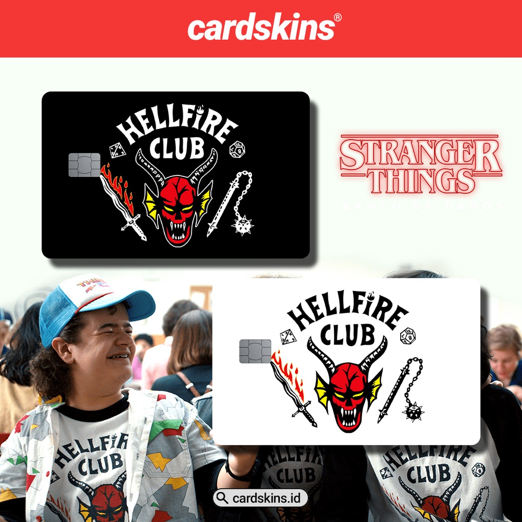 HELLFIRE CLUB STRANGER THINGS | GARSKIN / STICKER KARTU ATM / SKIN KARTU ATM / DEBIT / CREDIT / EMONEY / FLAZZ | CARDSKINS