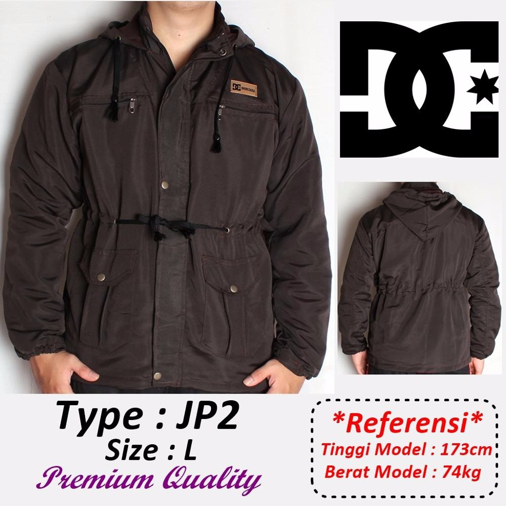 TERMURAH Jaket Parka DC shoes Coklat tua KUALITAS ISTIMEWA JP2 R61