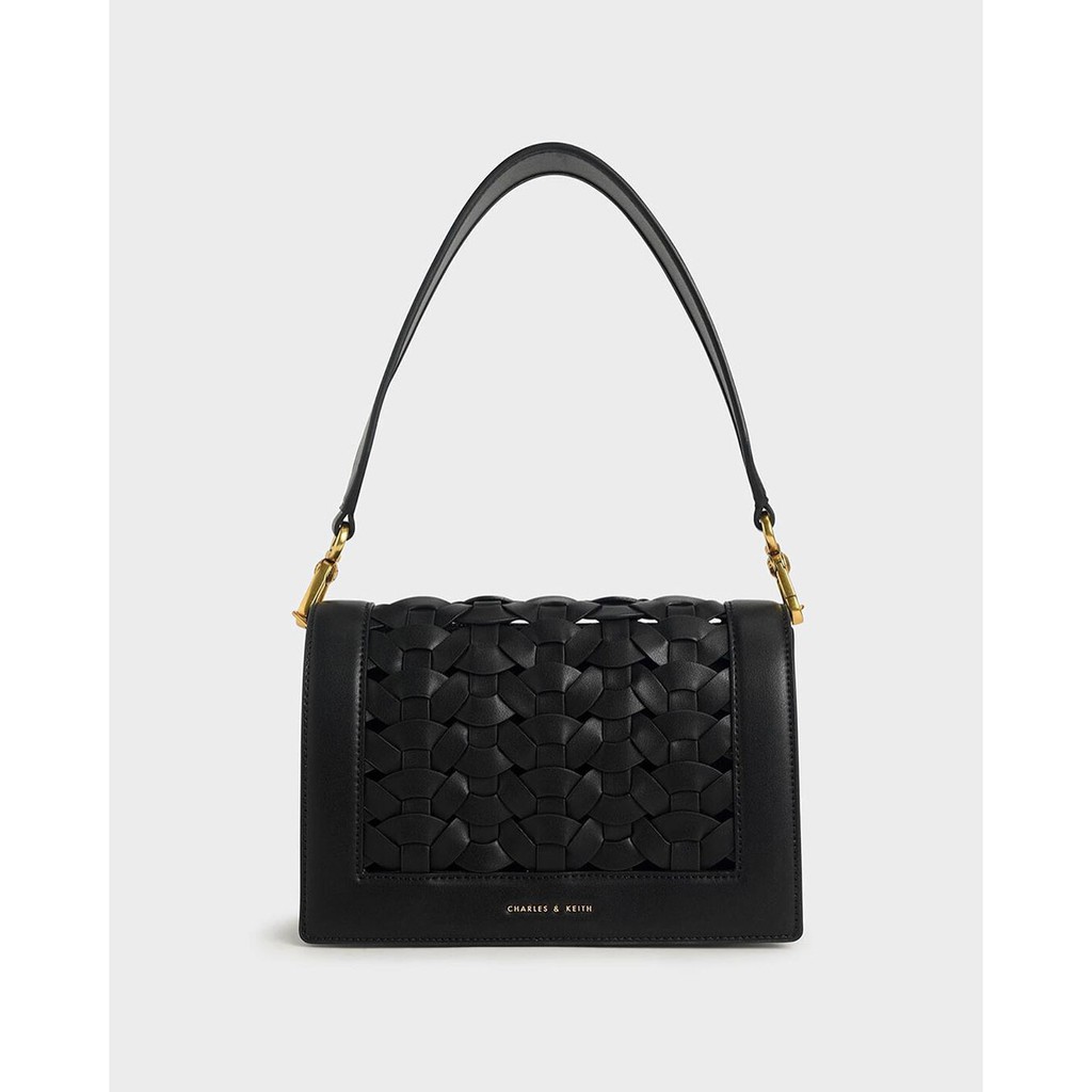 CnK CK Woven Anyam Shoulder Black