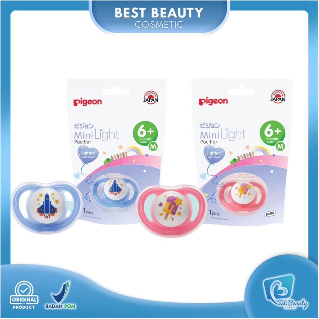 ★ BB ★  PIGEON Minilight Pacifier Girl - Boy | Empeng Bayi