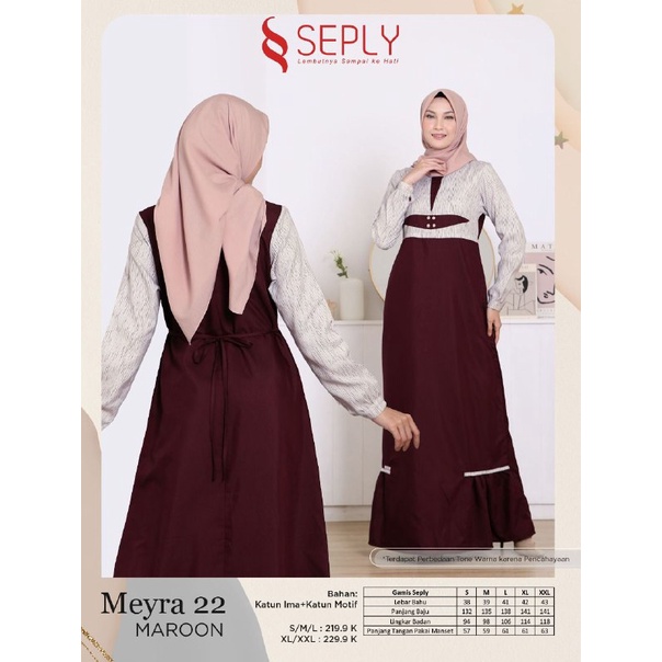 [READY] SEPLY GAMIS MEYRA 22 MARUN