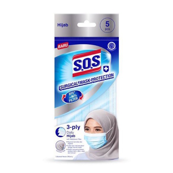 S.O.S Masker Medis Hijab isi 5