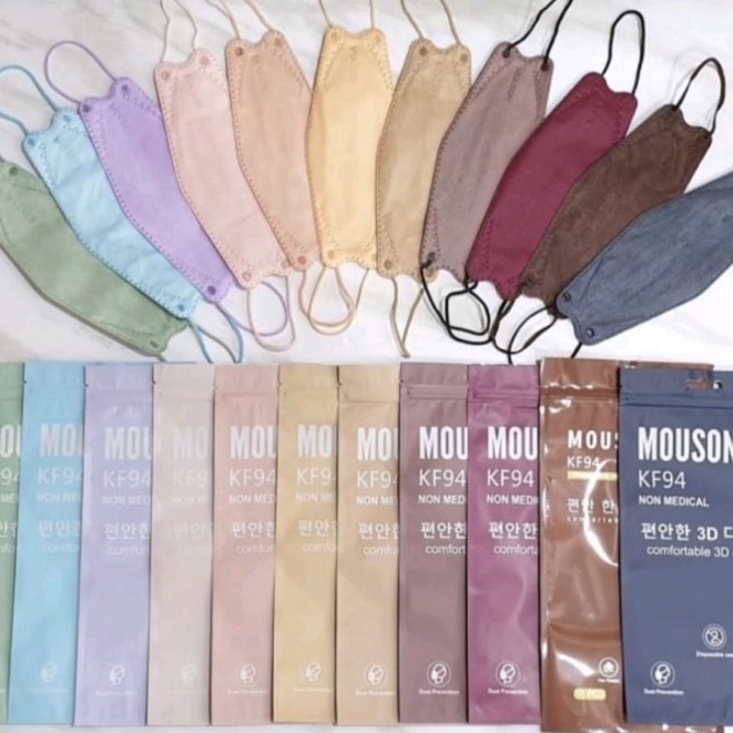 Mouson KF94 / Masker 3D Earloop 4 ply / Masker Korea /