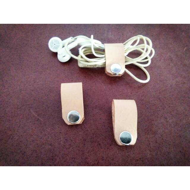 Klip kabel kulit asli