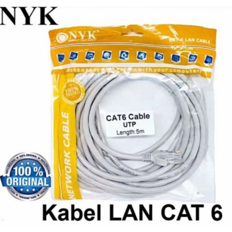 KABEL LAN 5m CAT 6 Internet kabel Jaringan Cat6 5 Meter