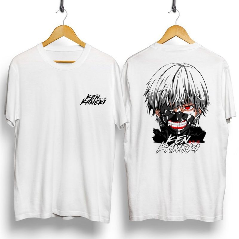 Fourfashion Kaos Pria Kaos Distro KEN KANEKI White CN887