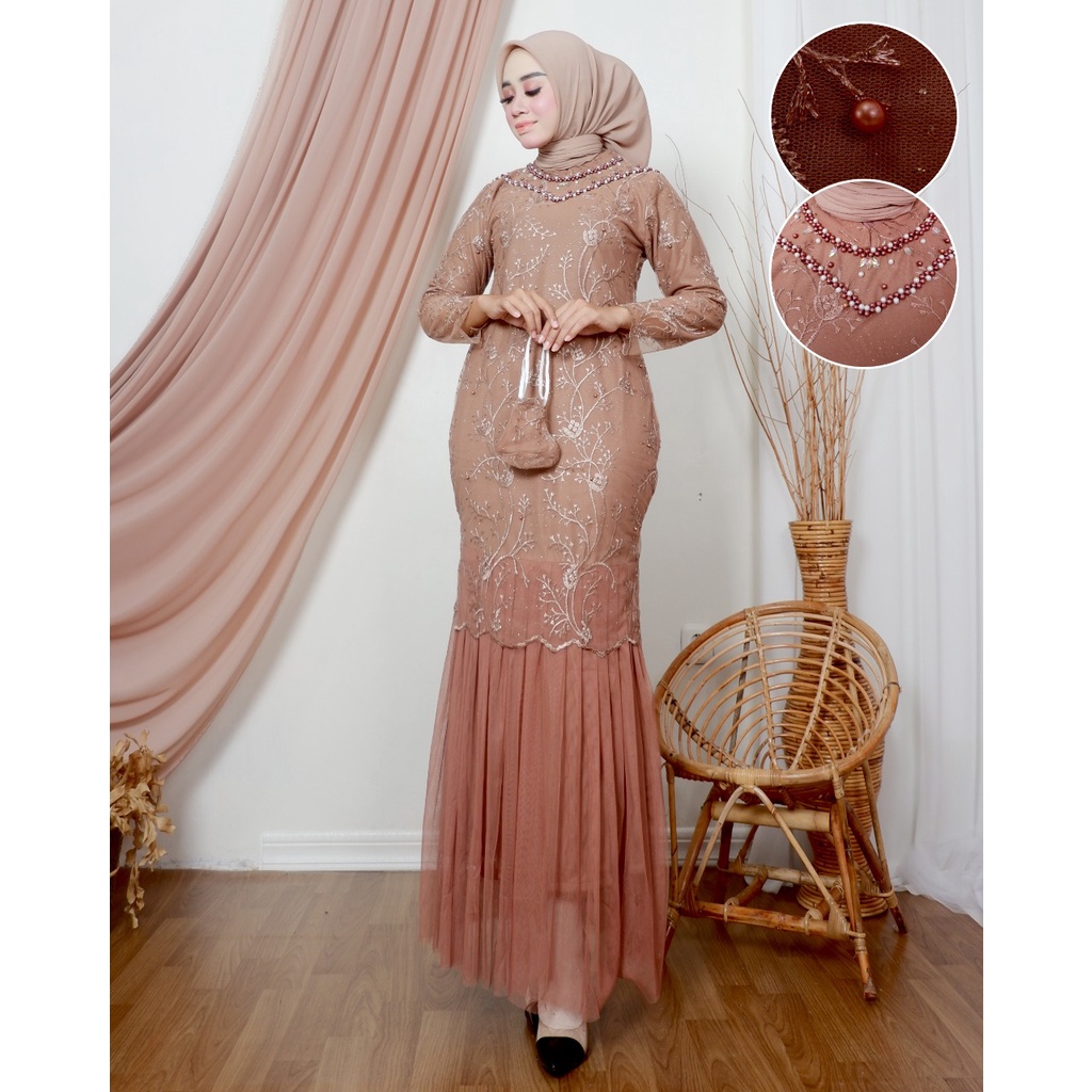 AK - GAMIS TUTU SLIM ANDARA GAMIS ANDARA GAMIS MODERN GAMIS PESTA DRESS MEWAH BAJU SERAGAM BAJU WISUDA GAMIS TULLE GAMIS KONDANGAN OUT FIT WANITA FASHION MUSLIM