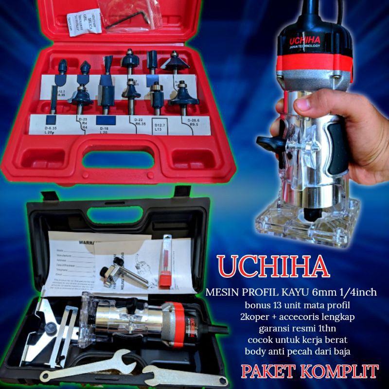 Mata Profil set mata Router Trimmer Kayu ukir 6mm uchiha trimer