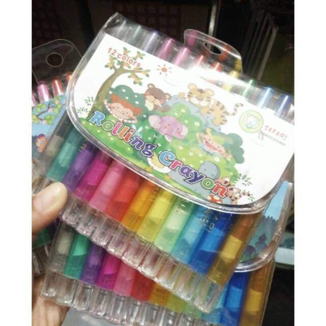 

Crayon putar 12 warna,pensil warna