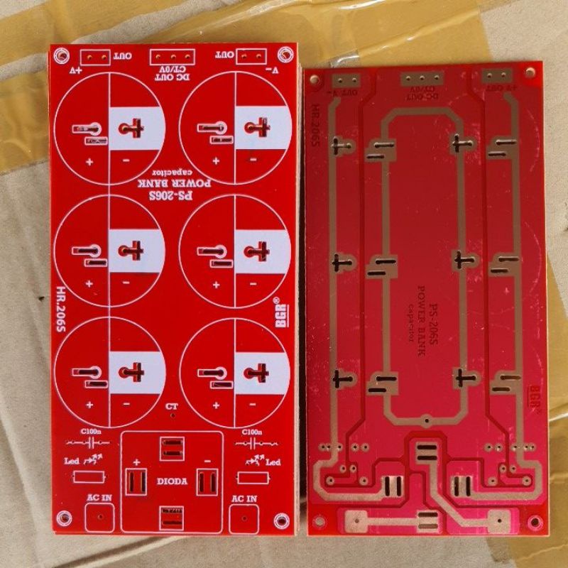 PCB 6 ELCO KAKI DIODA LURUS