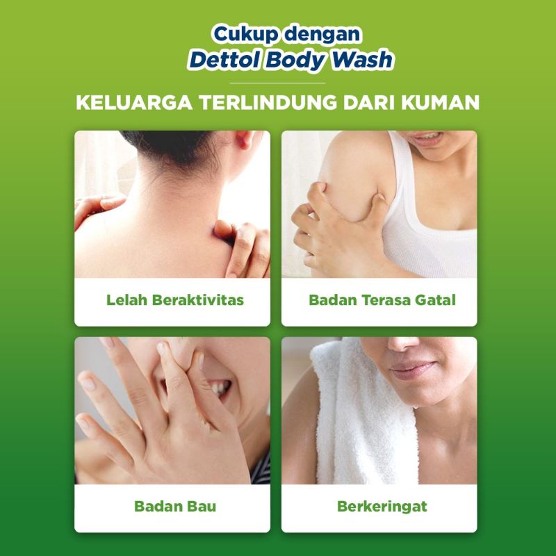 Dettol Sabun Mandi Cair Invigorate 410gr Body Wash Anti Bakteri Refill 410 ml