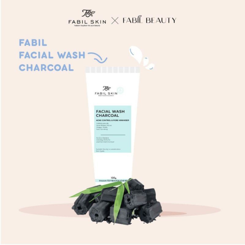 Sabun Wajah Charcoal Fabil Skincare