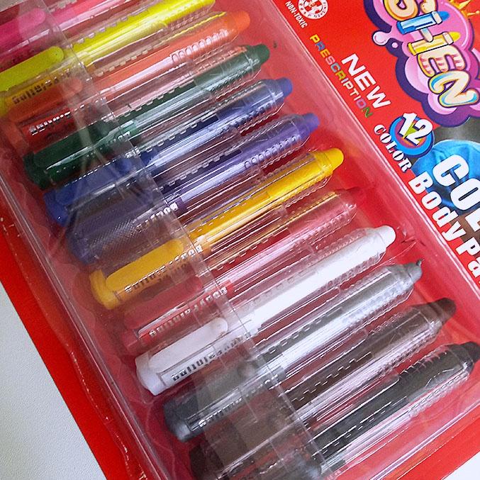 

[KODE PRODUK TCVWT8698] MINGDA FRESHEN FACE PAINTING 12 / CRAYON WAJAH - AMAN UNTUK ANAK-ANAK
