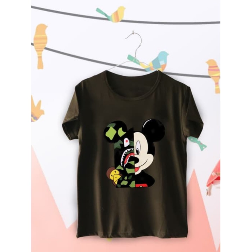 Tumblr Tee / Kaos Wanita / T-shirt / T-shirt Bape Mickey