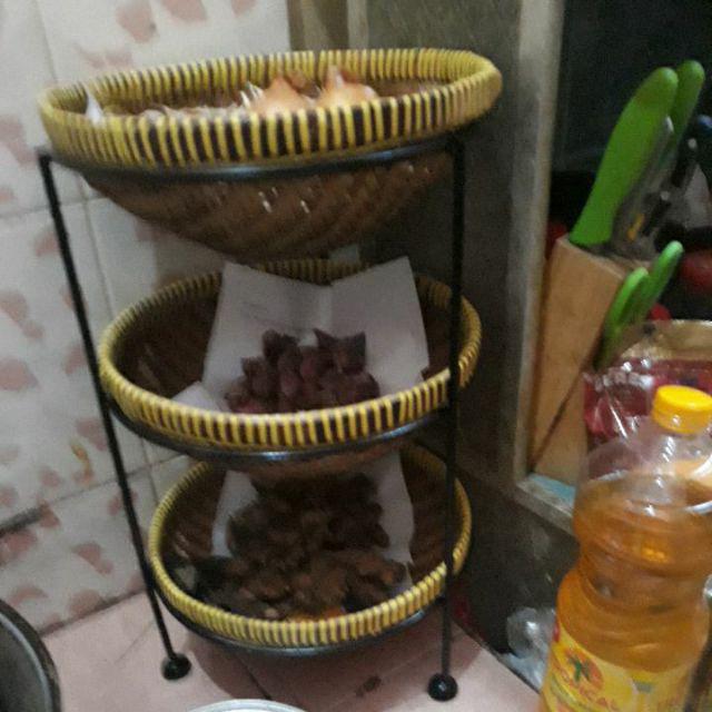 Rak Bawang Jogja-rak Bumbu Susun 3 Jumbo