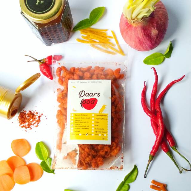 

Cemilan Makaroni daarsfood ukuran Medium