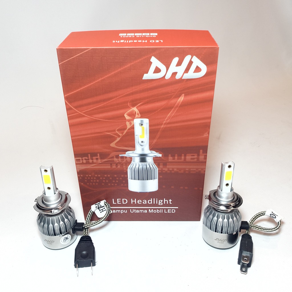 [2 pcs] LED Mobil Headlight DHD H7 Headlamp 6000K