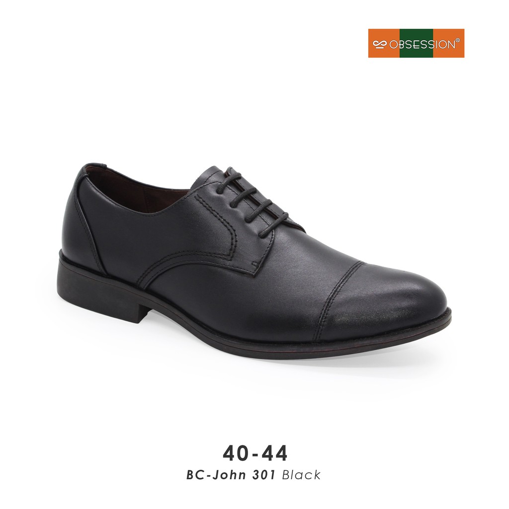 OBSESSION Sepatu Kulit Pria BC-John 301 Hitam