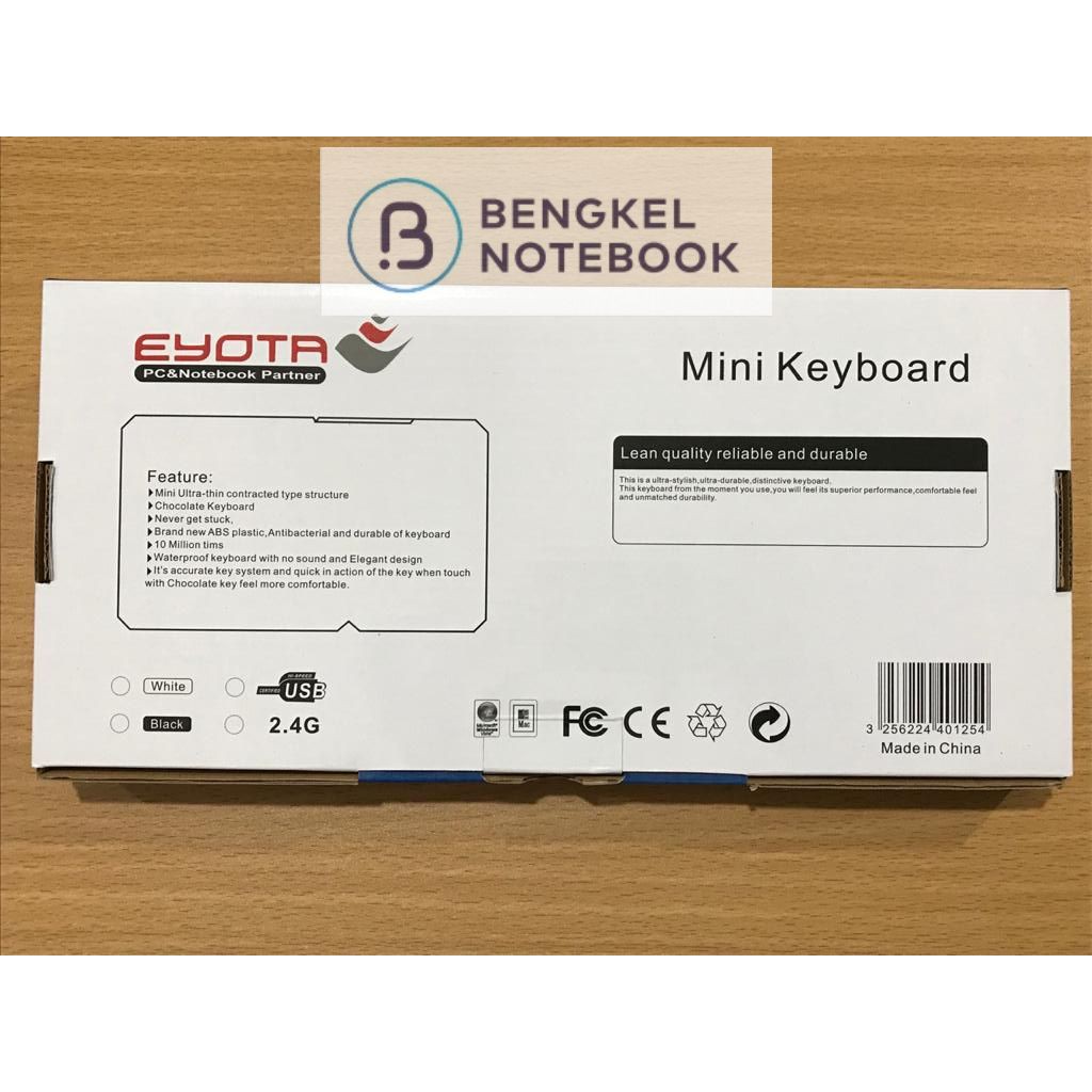 Keyboard Mini Eyota White S5500 Keyboard Mini Kabel USB Eyota S5500