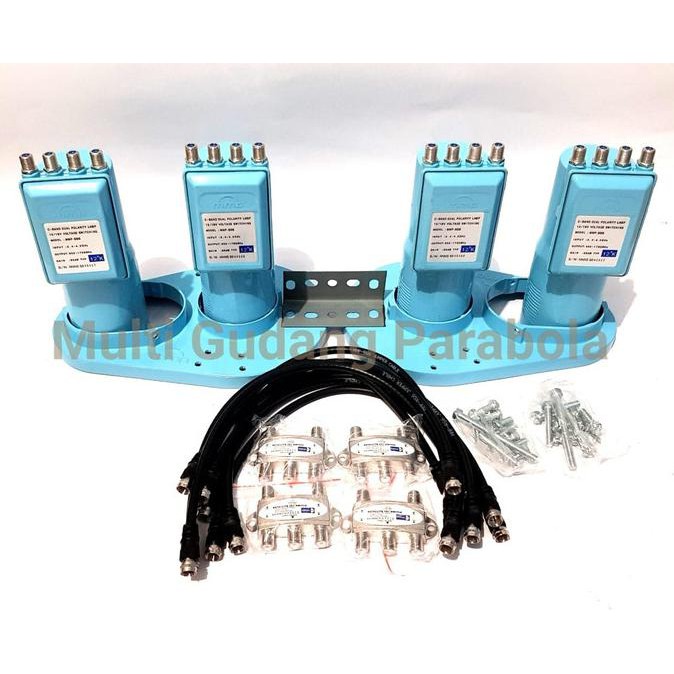 LNB C BAND MMP 666 4 LNB 4 RECIVER