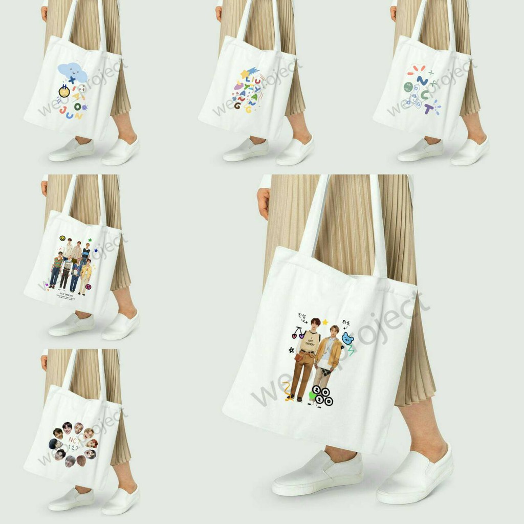 TOTE BAG KANVAS MURAH / TOTE BAG WANITA / TOTE BAG MOTIF NCT 127