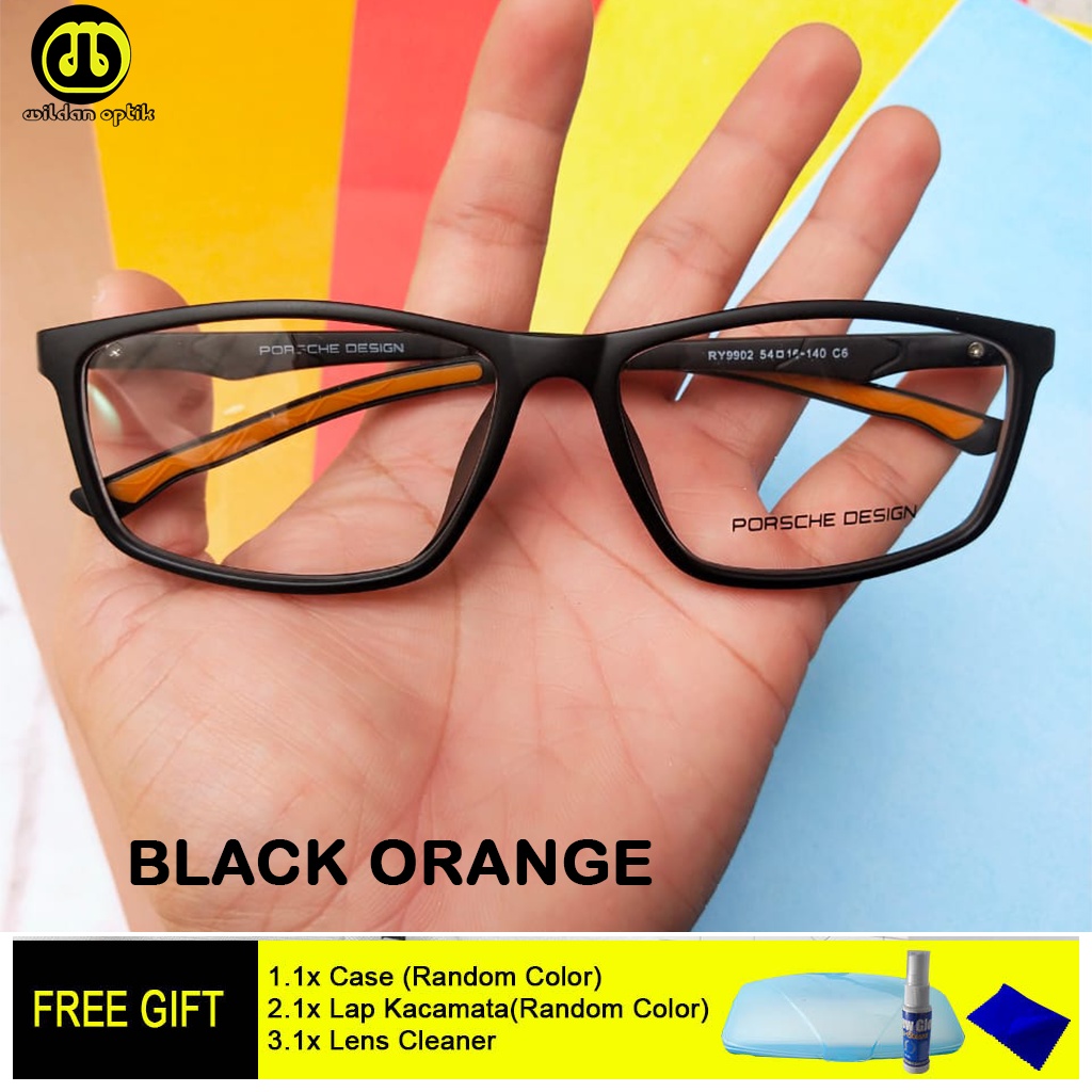 BEST SELLER !! KACAMATA(FRAME+LENSA) SPORTY KOTAK PD 9902 ANTI RADIASI UV/BLUERAY/POTHOCHROMIC/BLUECHROMIC