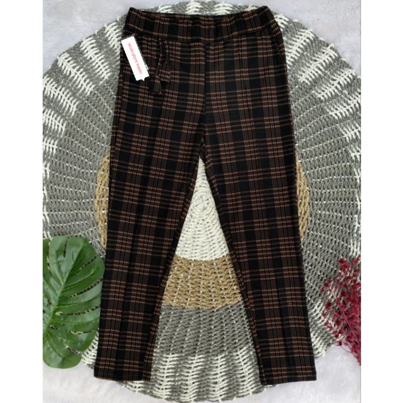 XX BAGGY KOTAK BASIC DOTY / CELANA TARTAN PANJANG / LUNA PANTS MOTIF KOTAK