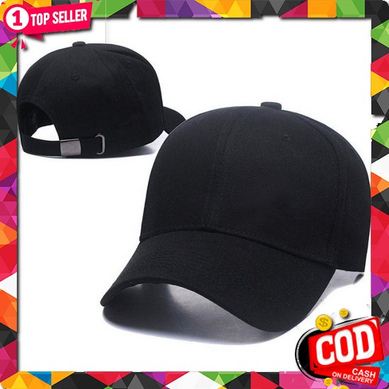 New Topi Baseball Cap Pet Pendek.Topi Distro Pria Wanita Murah Berkwal Topi Pria Distro Polos Hitam