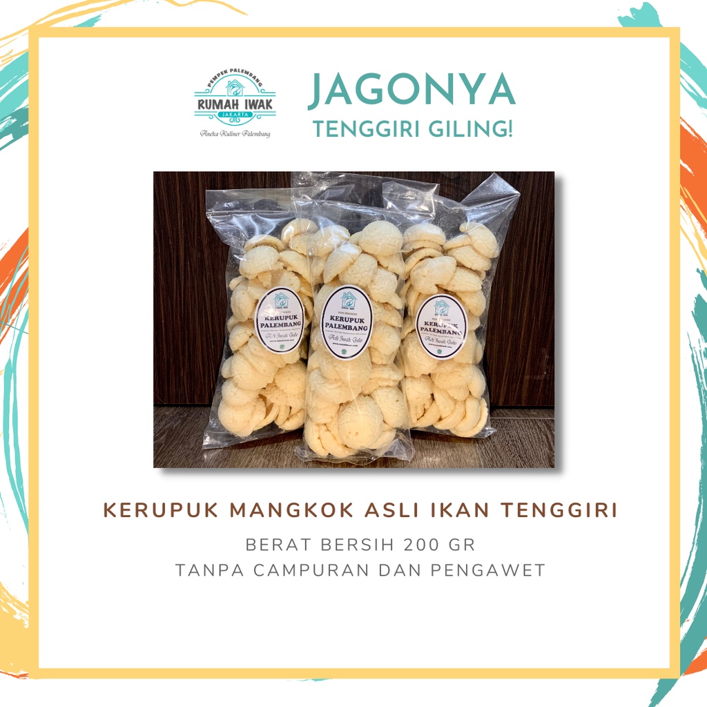 

Kerupuk Mangkok Pecah Seribu Ikan Tenggiri ASLI PALEMBANG 200 gr
