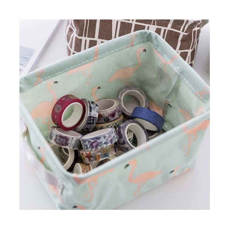 Storage Box Keranjang Lipat Multifungsi Organizer Mini Basket Kotak Penyimpanan