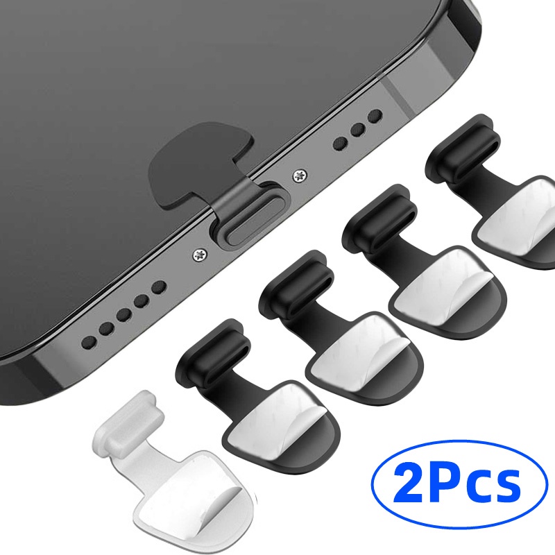 Penutup Port Pengisi Daya USB Tipe C Bahan Silikon Anti Debu Untuk Smartphone