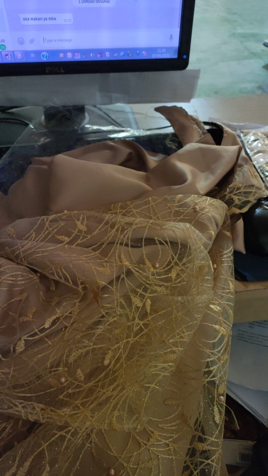 Batik Couple + Anak, Gamis Dan Kemeja Lengan Pendek Limited Edition By Batik Sumber Bahagia