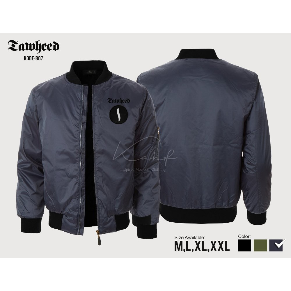 TERLARIS Jaket Bomber Tawheed Tauhid - Jaket Dakwah Islami Jaket Keren