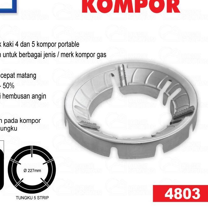 ☝ TATAKAN KOMPOR GAS / COVER PELINDUNG GAS ANTI ANGIN & SLIP 4802 & 4803 ✯