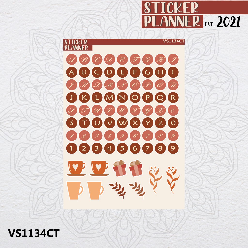 

Vintage Style Alphabet Weekly Sticker Planner | Sticker Sheet, Bujo, Hobonichi, Scrapbook, polco