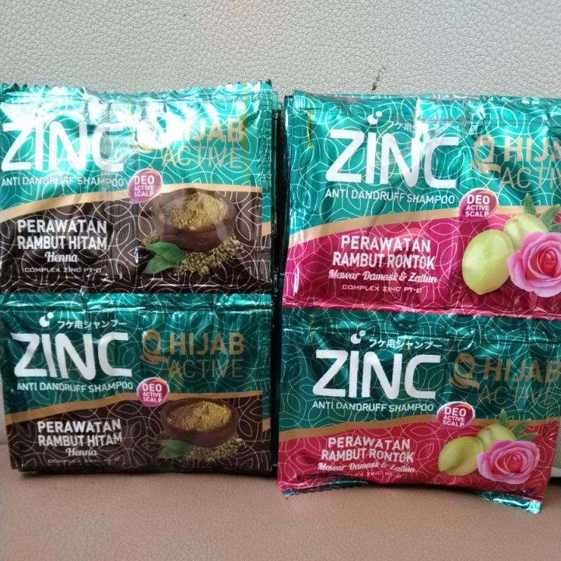 ZINC Shampo Sachet 1 renceng isi 24 pcs Hijab Active