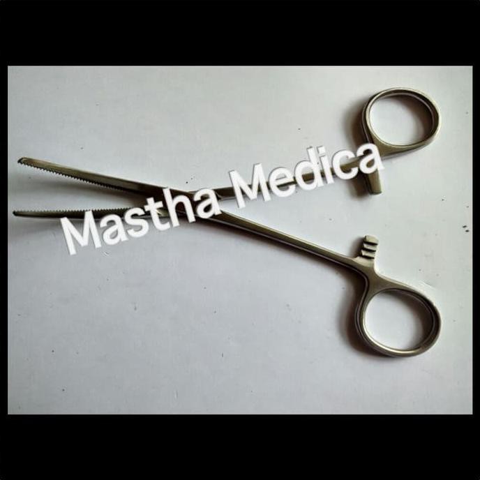 Klem Bengkok Lengkung 16cm 16 cm haemostatic hemostatik Forceps Clamp