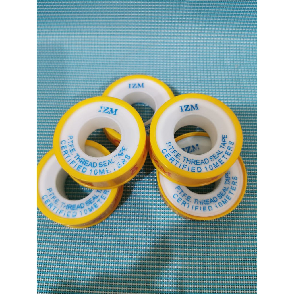 Seal Tape 12mm Isolasi Keran Air Selotip Pipa Kran Solasi Seal Tape 12mm Isolasi Keran Air Selotip Pipa Kran Solasi