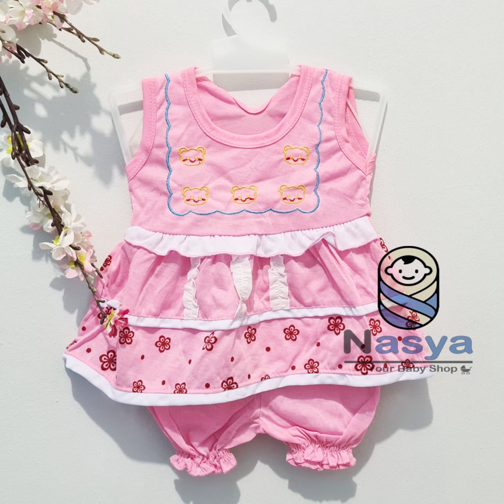 [N-001] Baju setelan bayi perempuan (0-6 bulan) motif buah lucu dan murah