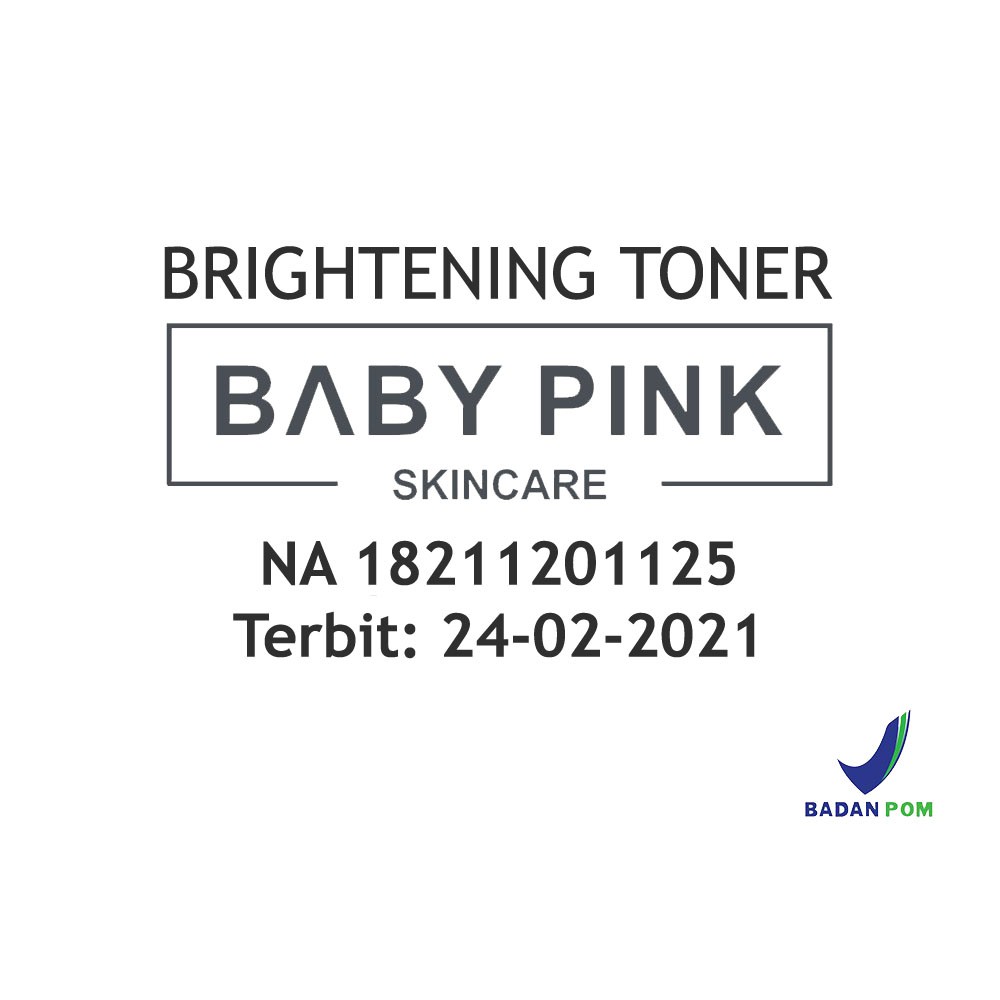 Baby Pink Brightening Toner &amp; Baby Lip Berry Addict Baby Pink Skincare Aman Original BPOM