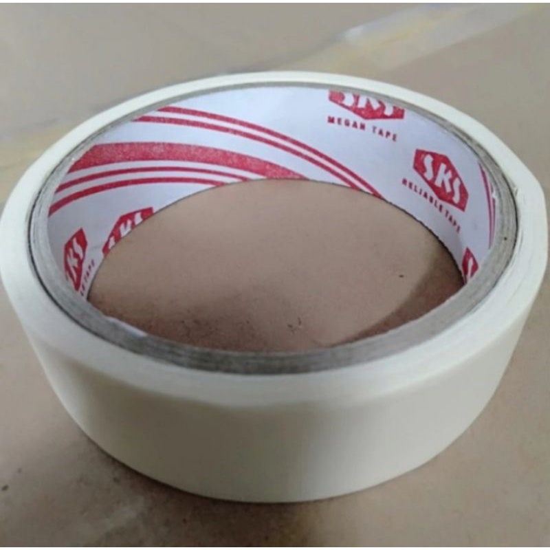 

Lakban Kertas Masking Tape 24mm 1 inchi SKS/Isolasi Kertas