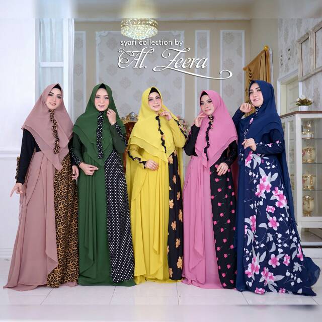 Gamis Ori Feyya Set Jilbab by Al zeera | Gamis Syar'i by Al zeera