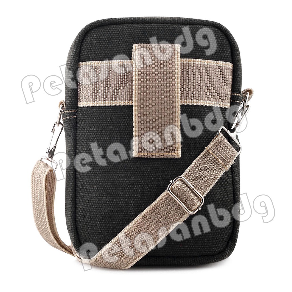 RTM - Braun Fox Mini Dutcher Tactical Molle Canvas Waist Small Bag Military - Dark Grey