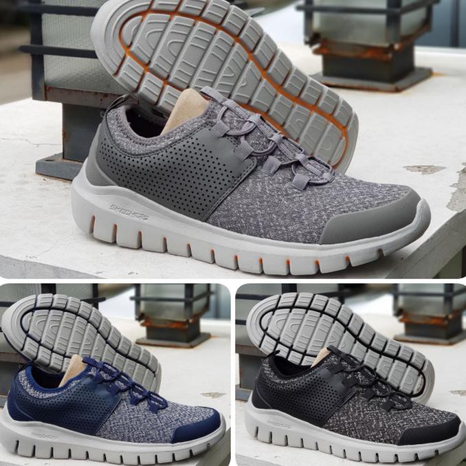 promo sepatu pria skechers/skecher/sketchers/sketcher equalizer disby terbaru