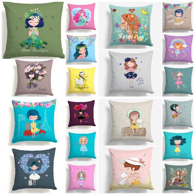 BANTAL SOFA PRINT MOTIF LOVELY GIRL SERIES 40X40 CM