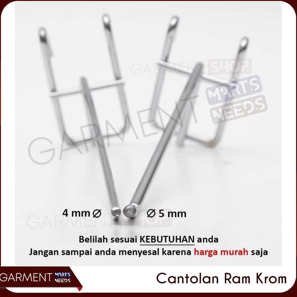 VIRAL Ram Kawat Stainless Chrome 15 cm