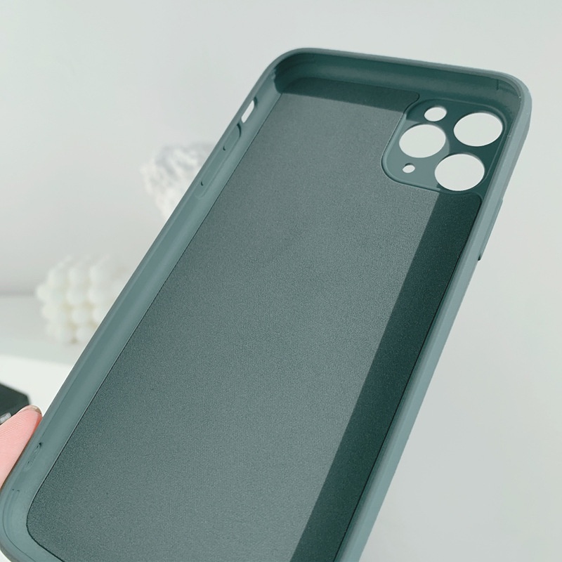 Soft Case Silikon TPU Warna Polos Untuk iPhone 11 Pro X XS Max XR